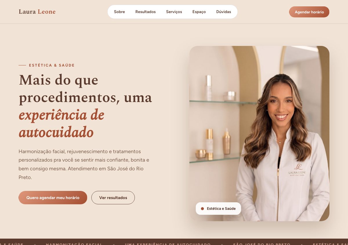 Página da Laura Leone